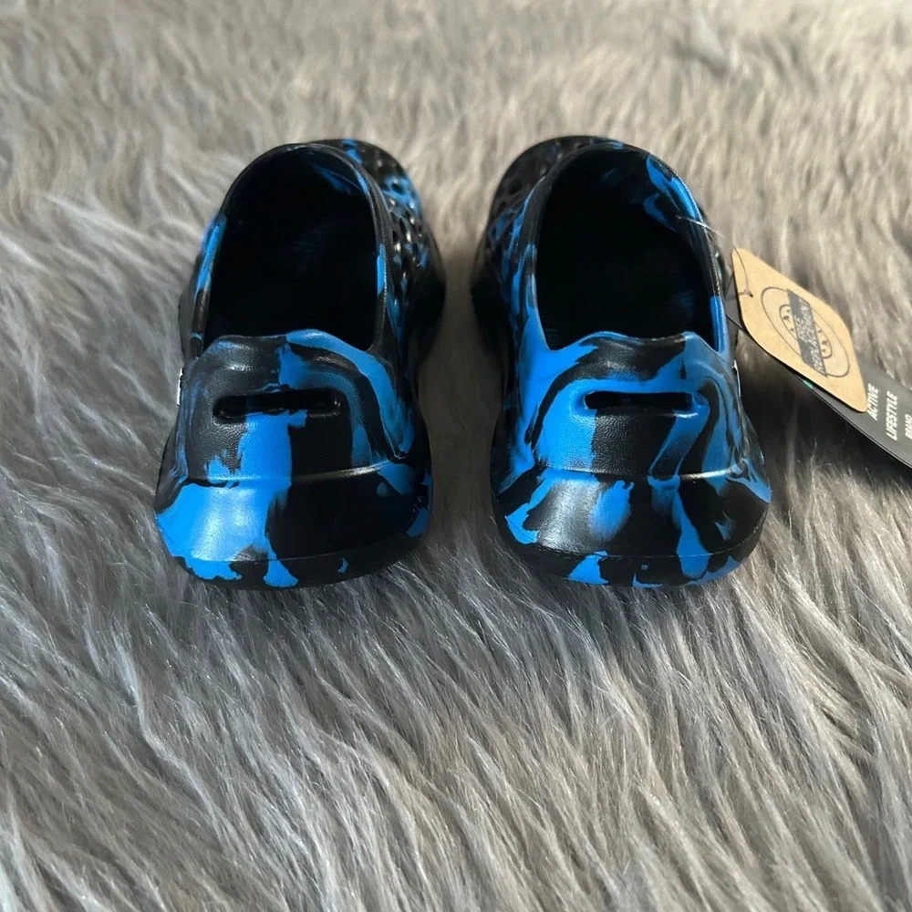Rugged Shark Sandals Toddler Boys Size 8 Black Blue‎ Water Shoes Lightweight